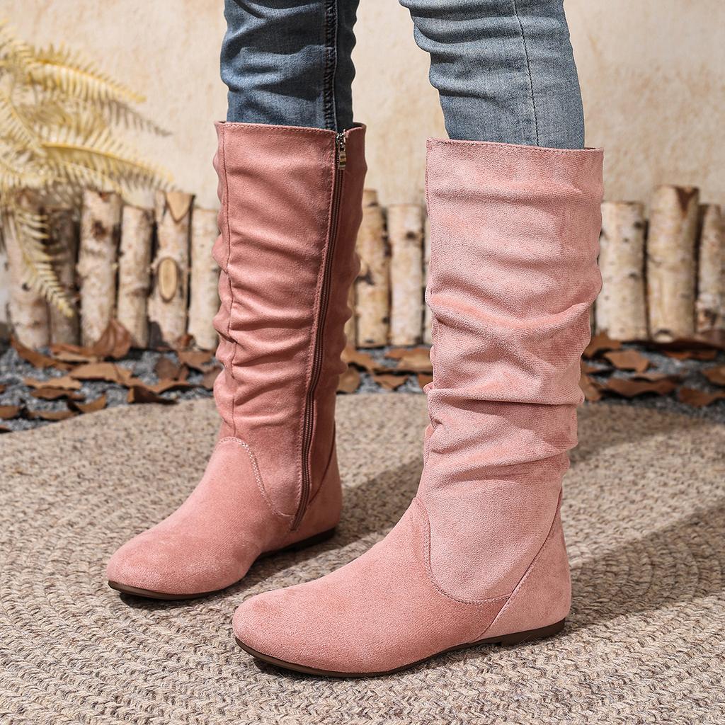 Autumn Winter Women Ankle Boots 2025 Retro Outdoor Boots Comfortable Big Size Flat Heel Shoes Women Zapatos De Mujer