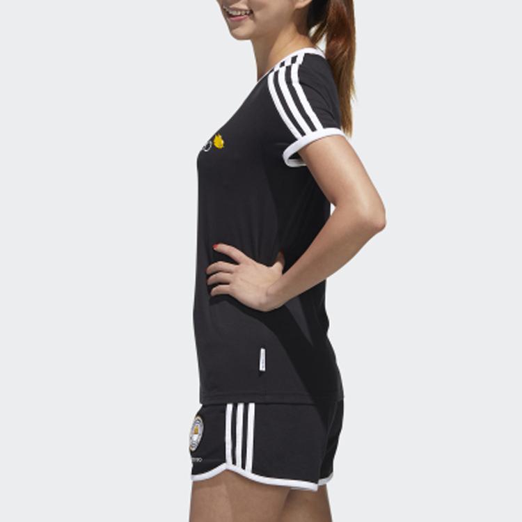Adidas Neo Minions Round Neck Regular Fit Sports Short Sleeve T-Shirt Women Tops Black GL7212