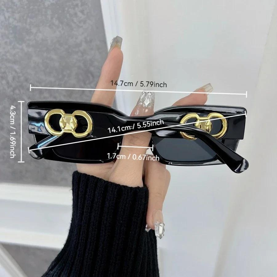 Designer Brand Square Sunglasses Women Men Casual Small Frame Sun Glasses Female Mirror Colors Rectangle Luxurious Fashion