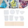 18Pcs Epoxy Resin Silicone Mold Measuring Cup Set DIY Jewelry Making Tool Accessory