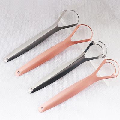 Portable Single/Double Layer Tongue Scraper Stainless Steel Oral Mouth Brush