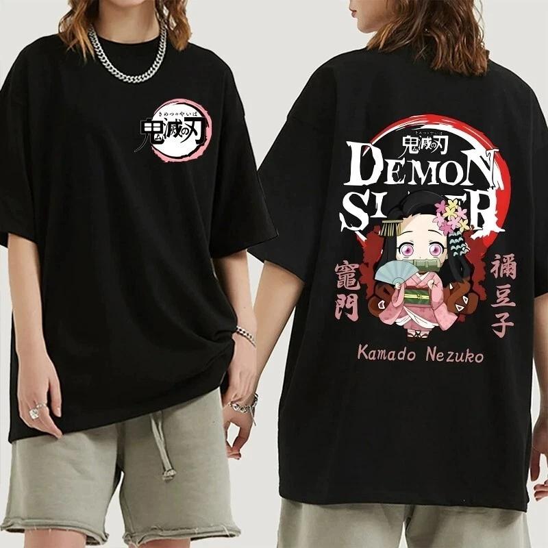 

Demon Slayer Kamado Nezuko Anime Manga T-Shirt Tee Costumes Cotton Cotton S