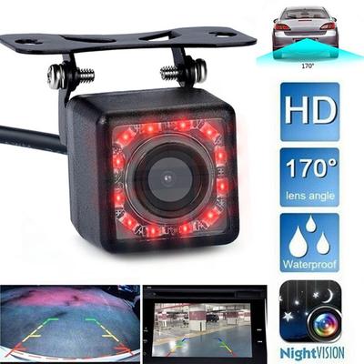 12 LED Light HD Car Rearview Camera Universal Car 170 Degree Wide Angle Waterproof Night Vision Camera Dashcam