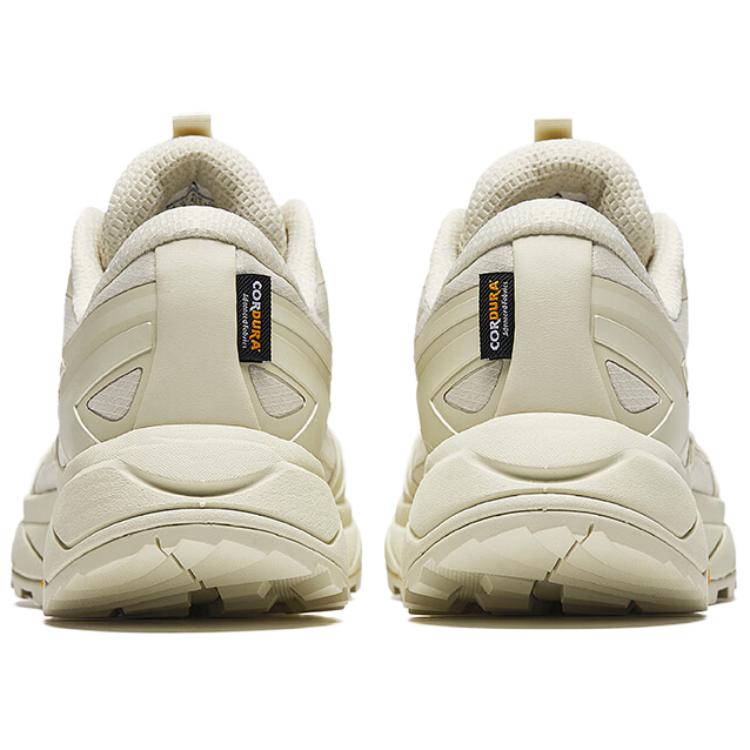Anta Walker Cushioning Slip Resistant Abrasion Resistant Low top Hiking Shoes Men's Grain Beige Yellow Sneakers 112446645A-3
