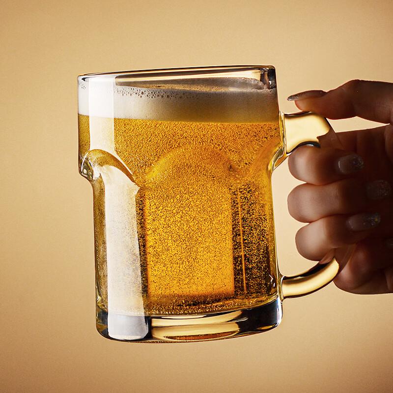 Shangqi Imported 960ML Beaded Glass Beer Mug