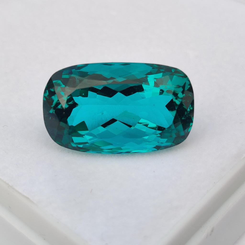 Cushion Cut Natural Glass Stone, Faceted Loose Stone, 35.50 Carat, 26x15x14 Size Stone.