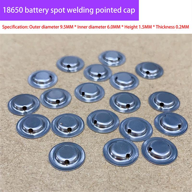 

100Pcs/lot 18650 Pointed Cap, Battery Flat Head To Change The Tip Cap, Lithium Battery Positive Spot Welding Tip Cap