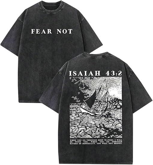 Heavyweight Christian Faith Retro T- Mens Unisex T-Shirt XXL