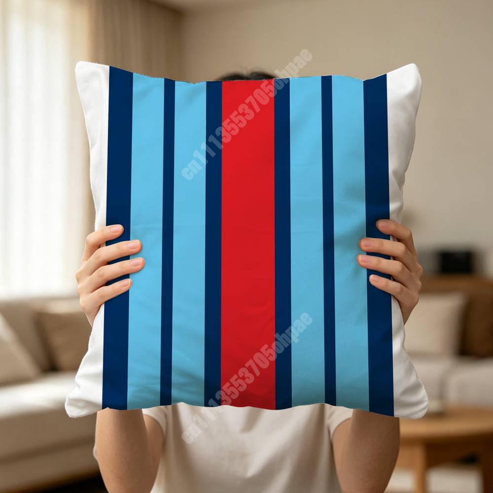 MMartiniS Racing-Lackierung Streifen Kissenbezug Kissenhülle Sofa Couch Moderne Wohnungseinrichtung Familienmöbel