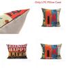 Premium Housse De Coussin Carr Coton Imprim Lettres Rtro Mlang For Timeless Elegance