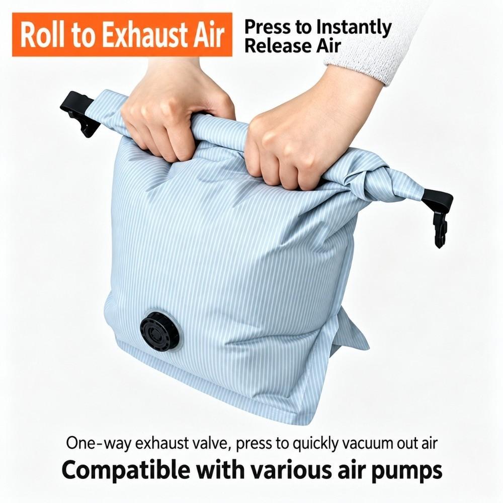 Reusable Vacuum Compression Bag Dustproof Luggage Vacuum Storage Bag  for Travel
