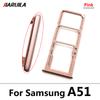 NEW Dual Card Phone Sim Card Tray For Samsung A12 A31 A51 A71 NEW SIM Chip Holder Slot Adapter Drawer Part + Pin