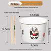 Beiyipin Disposable Paper Bowls with Chopsticks