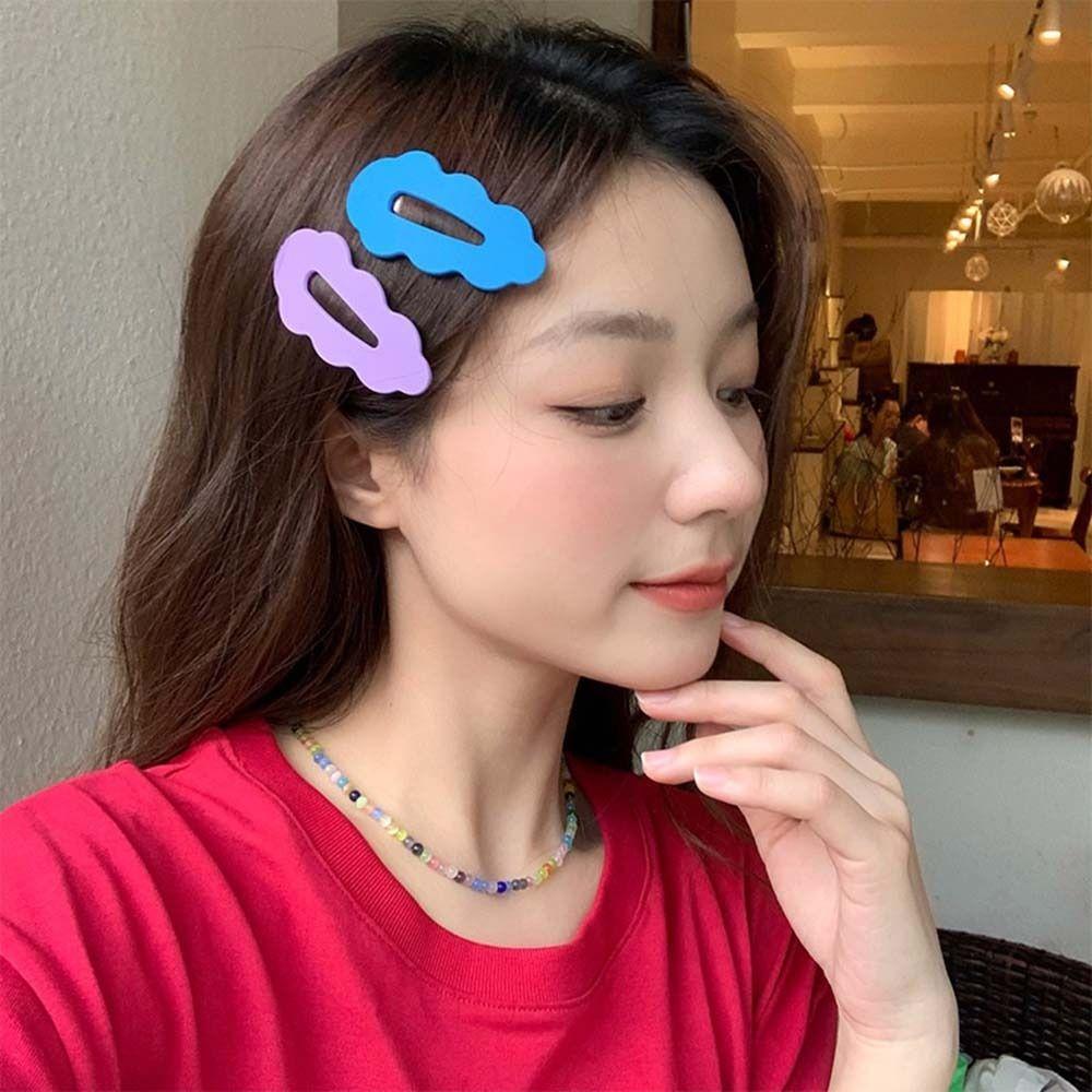 Girl Candy Color For Women Korean Style Hairpin Female Barrettes Wave Hair Clip Hair Accessories