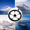 Black Foam Grip Boat Steering Wheel Stainless Steel Destroyer Steering Wheel  Marine Use