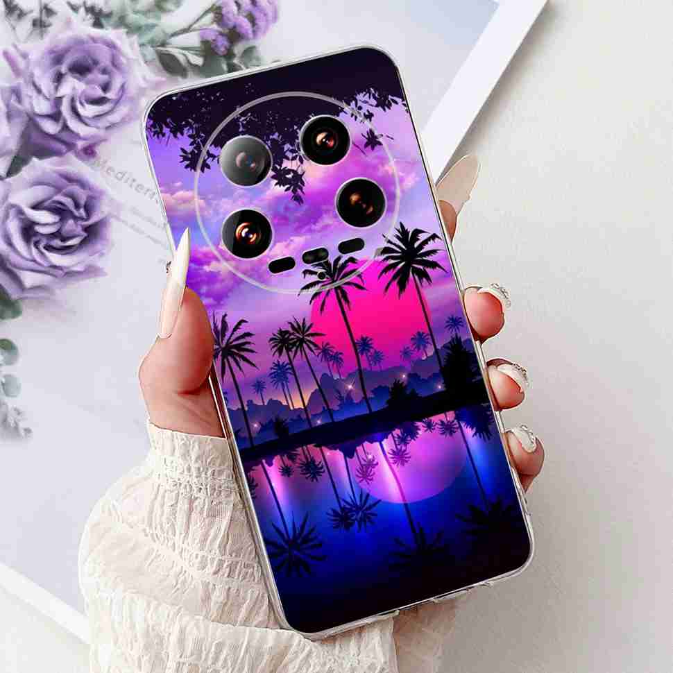 Case For Xiaomi 14 Ultra Butterfly Silicone Soft Phone Cover For Xiaomi Mi 14 Mi14 Ultra Shockproof Back Fundas Xiaomi 14Ultra