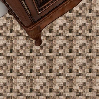 10Pcs Wood Grain Texture Imitation Wall Stickers Imitation Brick Bedroom Decoration Waterproof Self Adhesive Tile Wallpaper