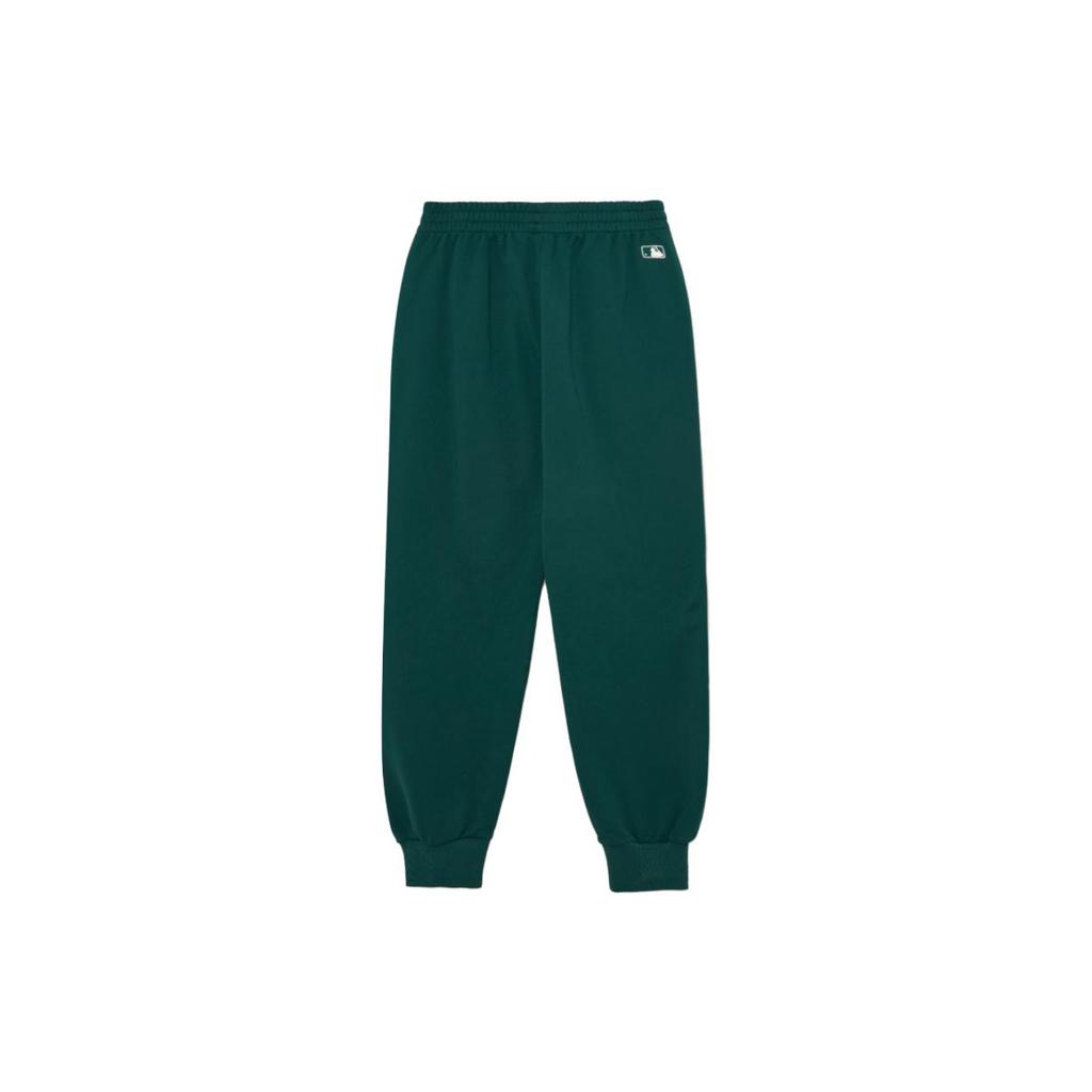New MLB Base Logo Knitted Sweatpants Unisex Green 3APTB0134-07GND