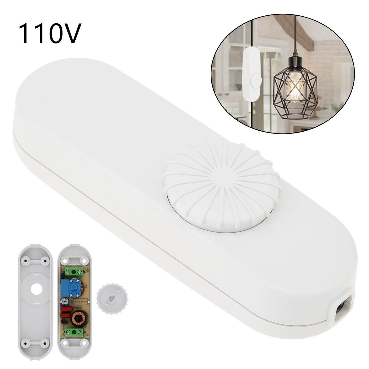 

Светодиодный диммер 220 В, поворотный диммер полного диапазона, встроенный переключатель лампы для настольной лампы/светодиодной лампы/галогенных ламп 110V White