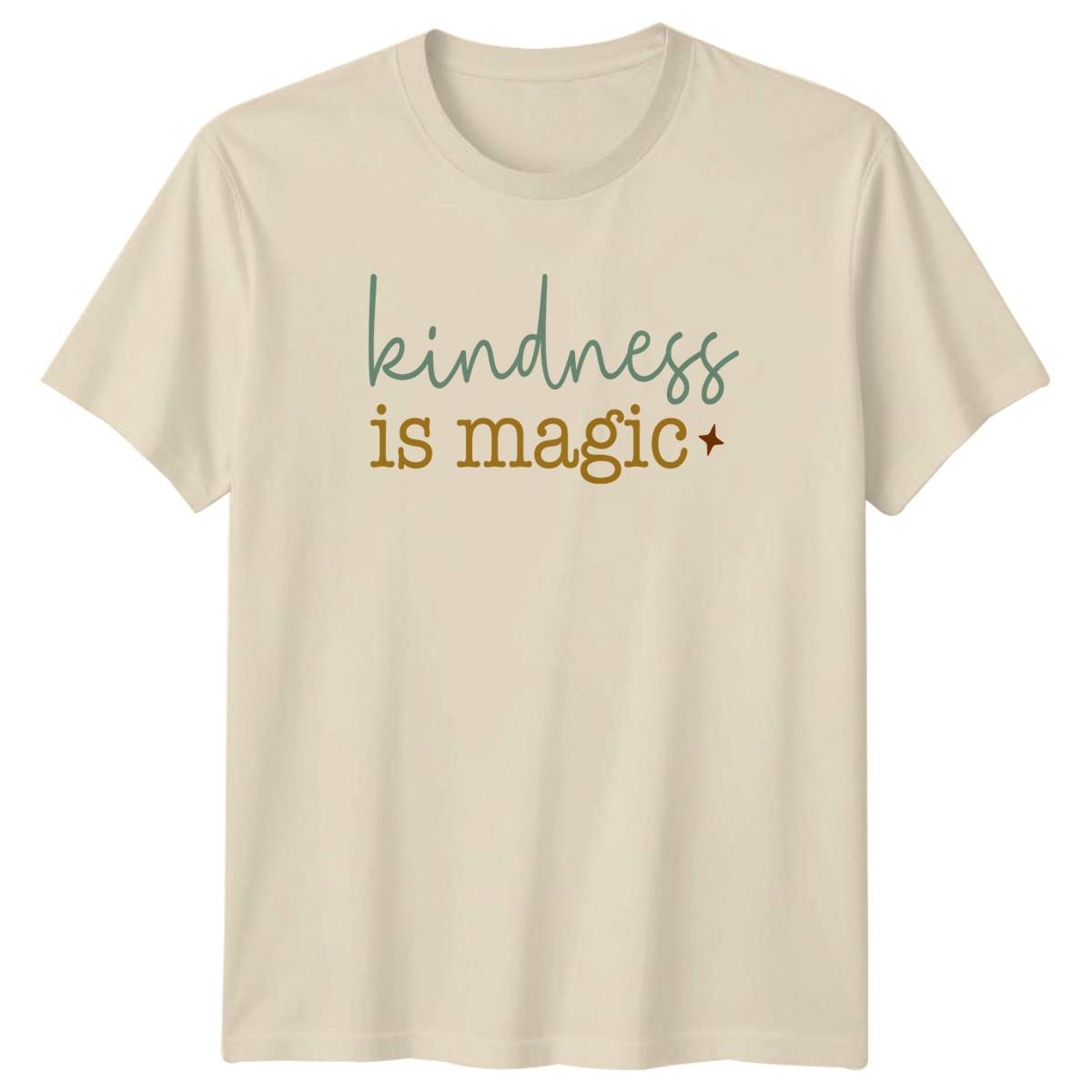 Kindness Is Magic T-Shirt Boho Aesthetic Inspirational Gift For Him And Her XXL