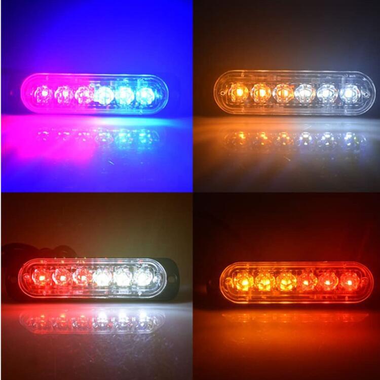 Truck 6-LED Strobe Warning Side Light (12-24V) 