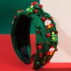 Christmas Headbands For Women Stylish Pearl Headdress Photo Booth Costume Headband For Women Girls Brides Photoshoot Models