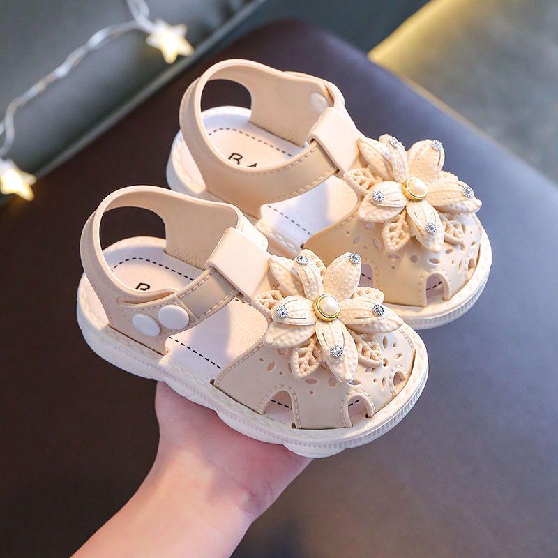2025 Summer Non-slip Soft Sole Sandals for 1-3 Year Old Girls - Baby Princess Toddler Shoes