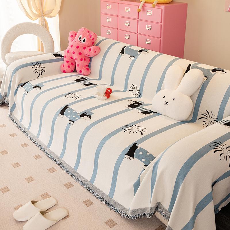 

Dopamine Cartoon Sofa Cover, High Sense New Sofa Towel, A Whole Full Cover Sofa Cushion Cover 180*130cm