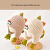 Children's Dinosaur Winter Hat: Stylish, Cute, Warm Ear Protection for Boys & Girls, Medium/Large, Thick Wool Pullover.