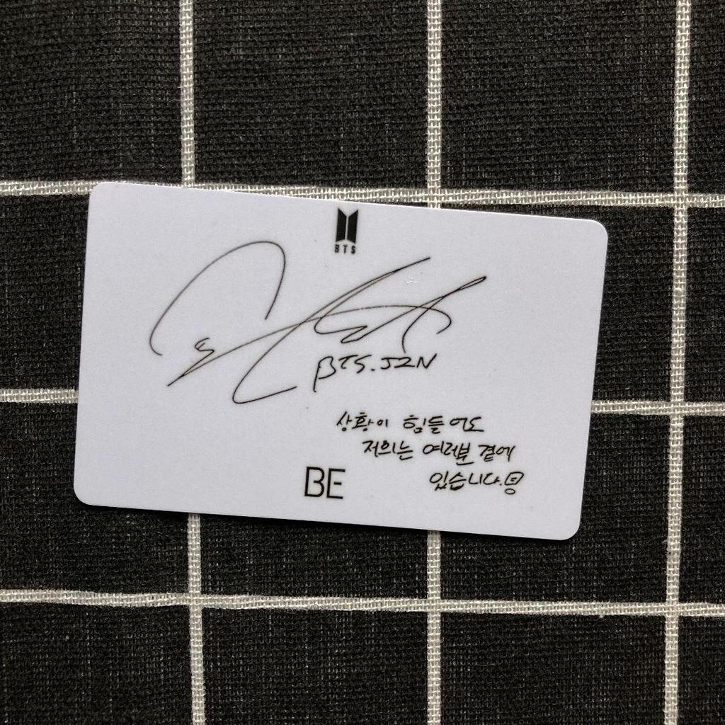 [USED] Korean BTS BE Limited Unreleased Lakidro Jin Trading Card