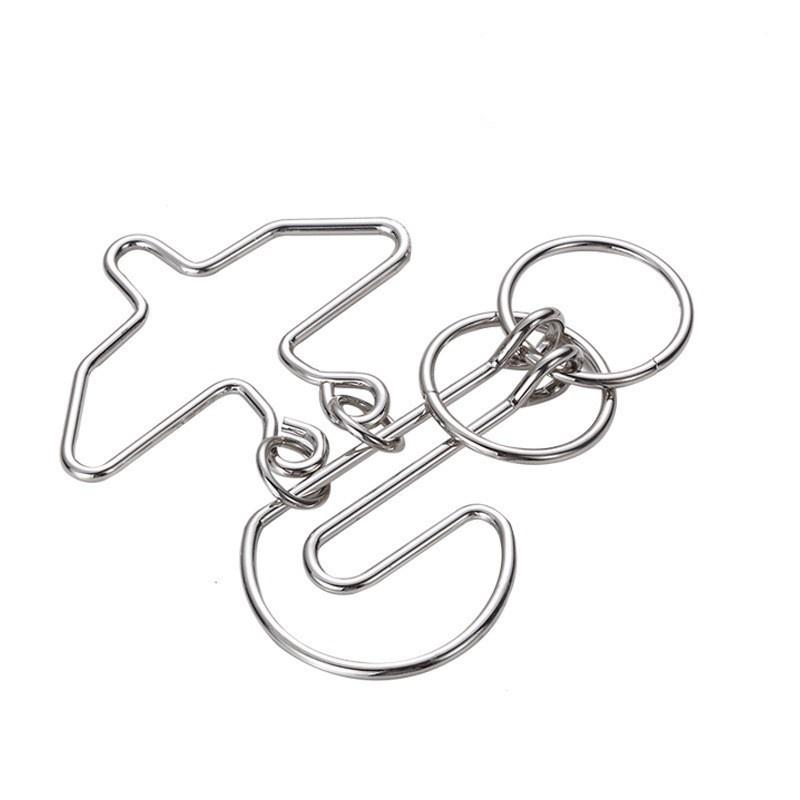 Nine-ring Puzzle Toys with High Difficulty To Untie The Rings, Loop-shaped Ring Intelligence Toy To Untie The Rings