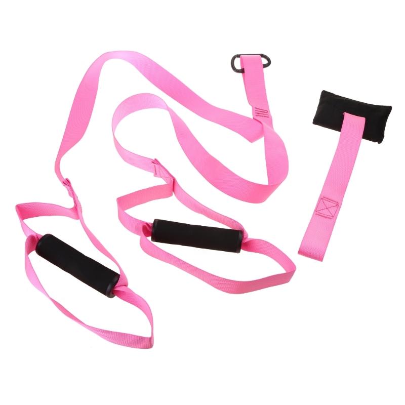 Full Body Workout Out/Indoor Gym Home Equipment Fitness Resistance Trainer Exercise Kits Resistance Training Straps Kits розовый