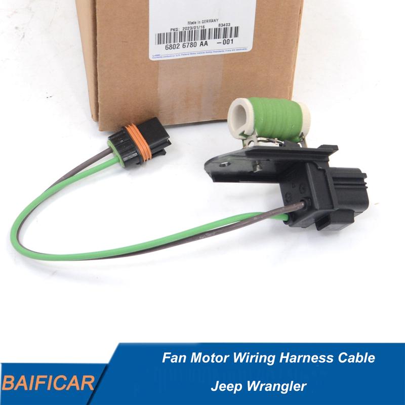 Baificar Brand New Fan Motor Wiring Harness Cable 68026780AA For Jeep Wrangler
