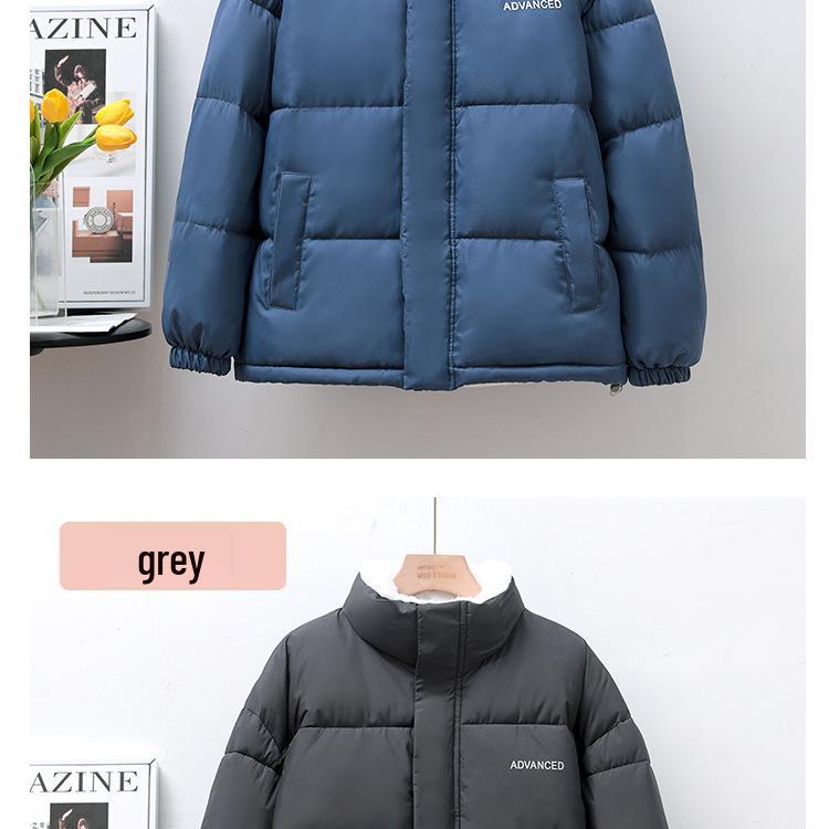 Women's 2026 Winter Cotton Coat with Fleece Lining and Three-Dimensional Pattern - Unisex Fashionable Warmth