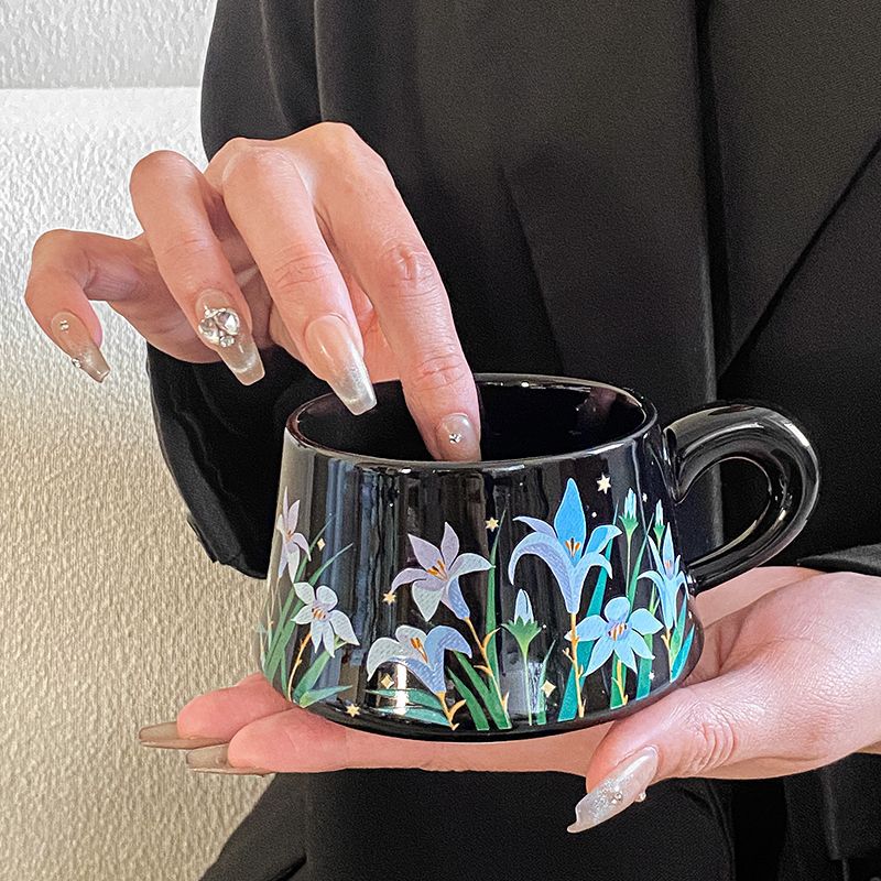 Retro Ceramic Coffee Cup Set Gift Box High-End Exquisite Housewarming New Home Wedding Gift Original Cup