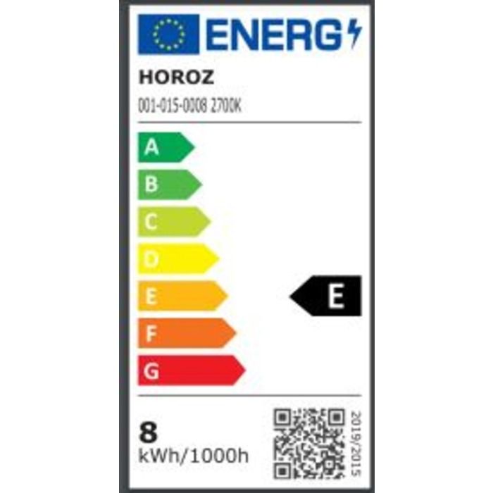 Ampoule LED - HOROZ ELECTRIC - E27 - 8W - Blanc neutre - 30000 heures de vie