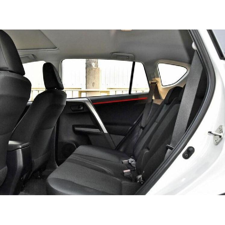 For Toyota RAV4 2013-2018 Real Carbon Fiber Inner Door Handle Lock Strip Trim