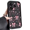 Pink Bowknots Floral Pattern Case For Xiaomi 14T 13T 11T Pro Funda Redmi Note 14 13 Pro 5G 4G 12 11 Shockproof Bumper Silicone Cover