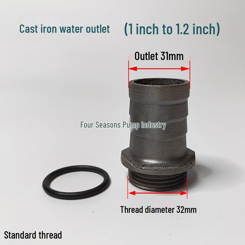 2-inch To 1-inch Cast Iron Elbow for Submersible Water Pump