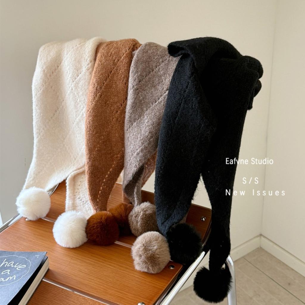 A New Triangular Scarf for Women A Versatile Pilling  and A Student Knitted Woolen Scarf Shawl for Warmth