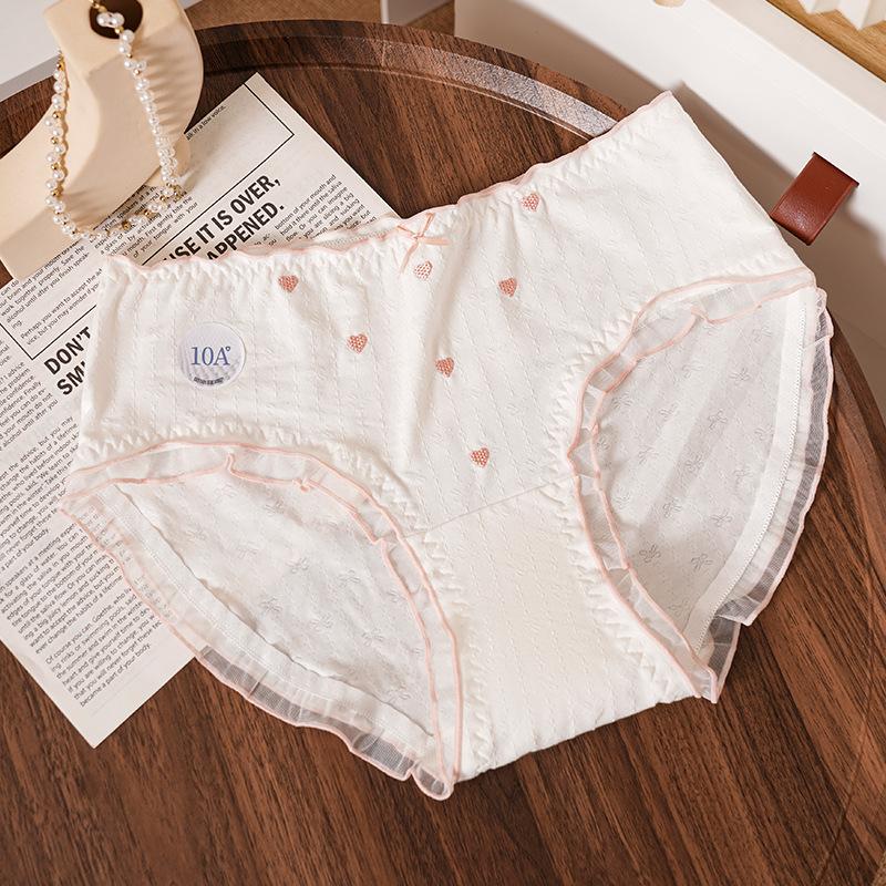 Große Mädchen Niedliche und Bequeme Baumwolle Verlängerter Schritt Dreieck Slip