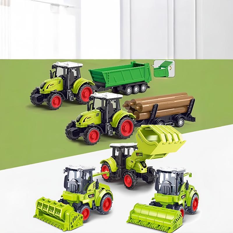 1 Pcs Dump Truck Crane Engineering Inertia Car Toy Inertial Gliding City Construction Excavator Models Manual Skills Development