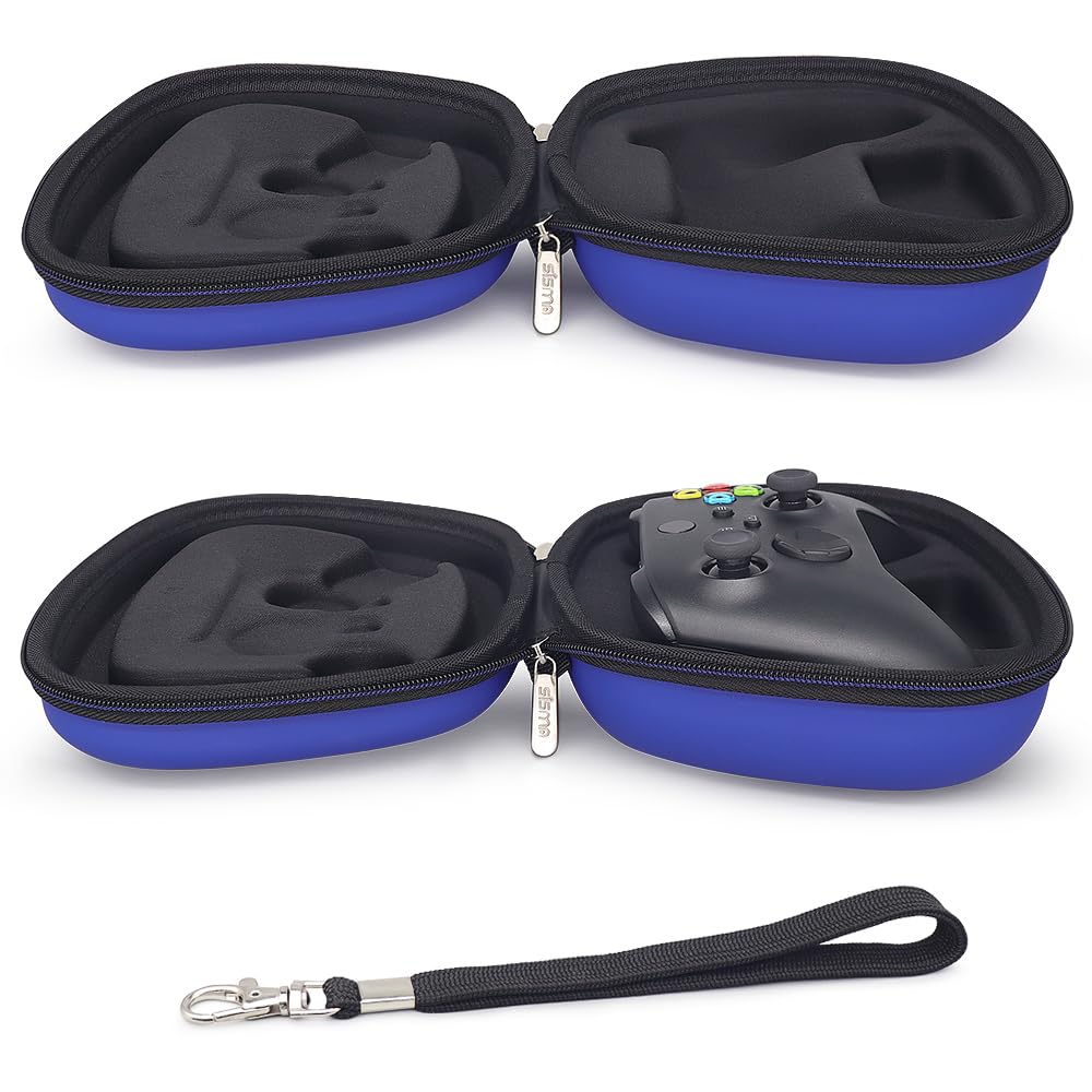 sisma Controller Storage Pouch for Xbox Series Wireless Xbox Core Controller Protective Shockproof Blue XS Controller, Compatible, Case, Pouch,