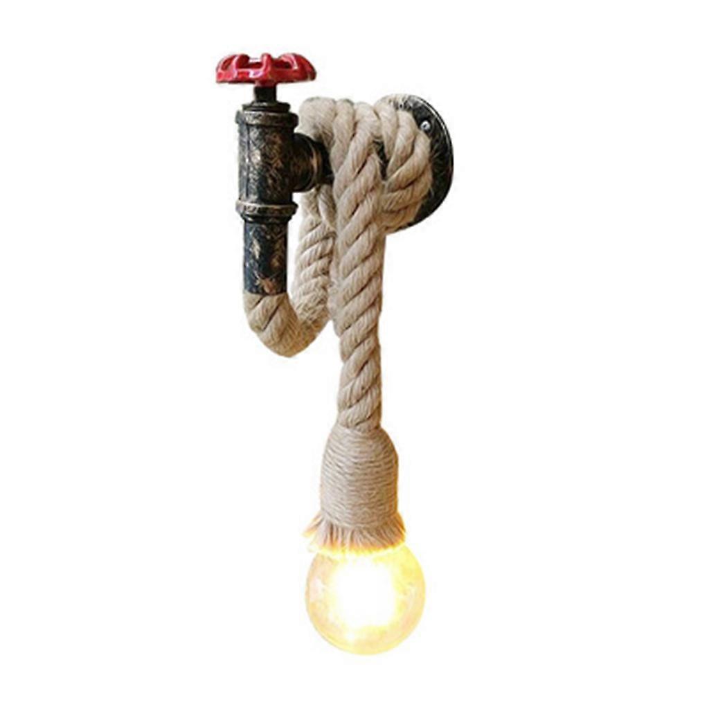 Wanddekoration WandleuchtenKreative Hanfseil Wandlampe Retro Wasser