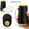 DIY Cones Spool 402 Sewing Thread 3000yards Black White Jeans Thread Sewing Thread Household
