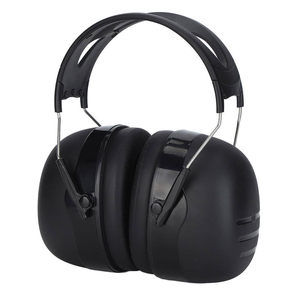 Noise Reduction Earmuffs Hearing Protection Soundproof Earmuffs NRR 37dB for Construction Woodworking Black