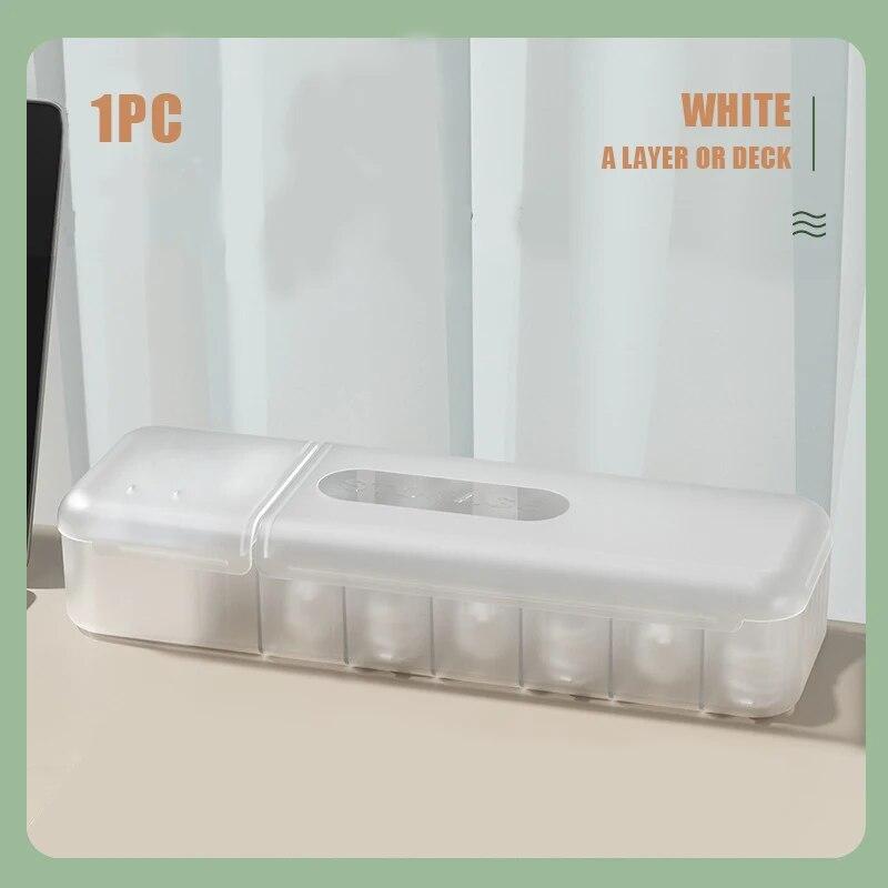 With 7 Compartments Organizer Charger Cord Storage Box Data Cable Storage Case Reusable Cable Storage Box For Home Office Travel