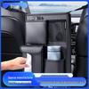 Car Back Seat Hanging Storage Bag with Mesh Pocket - Anti-Child Design