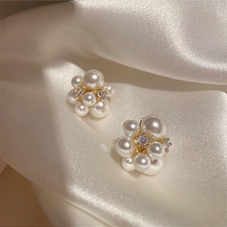 

Супер Сказочные Минималистичные Серьги-гвоздики с жемчугом и цирконом - Вдохновленный Кореей, Универсальный, Модный Дизайн для Женщин