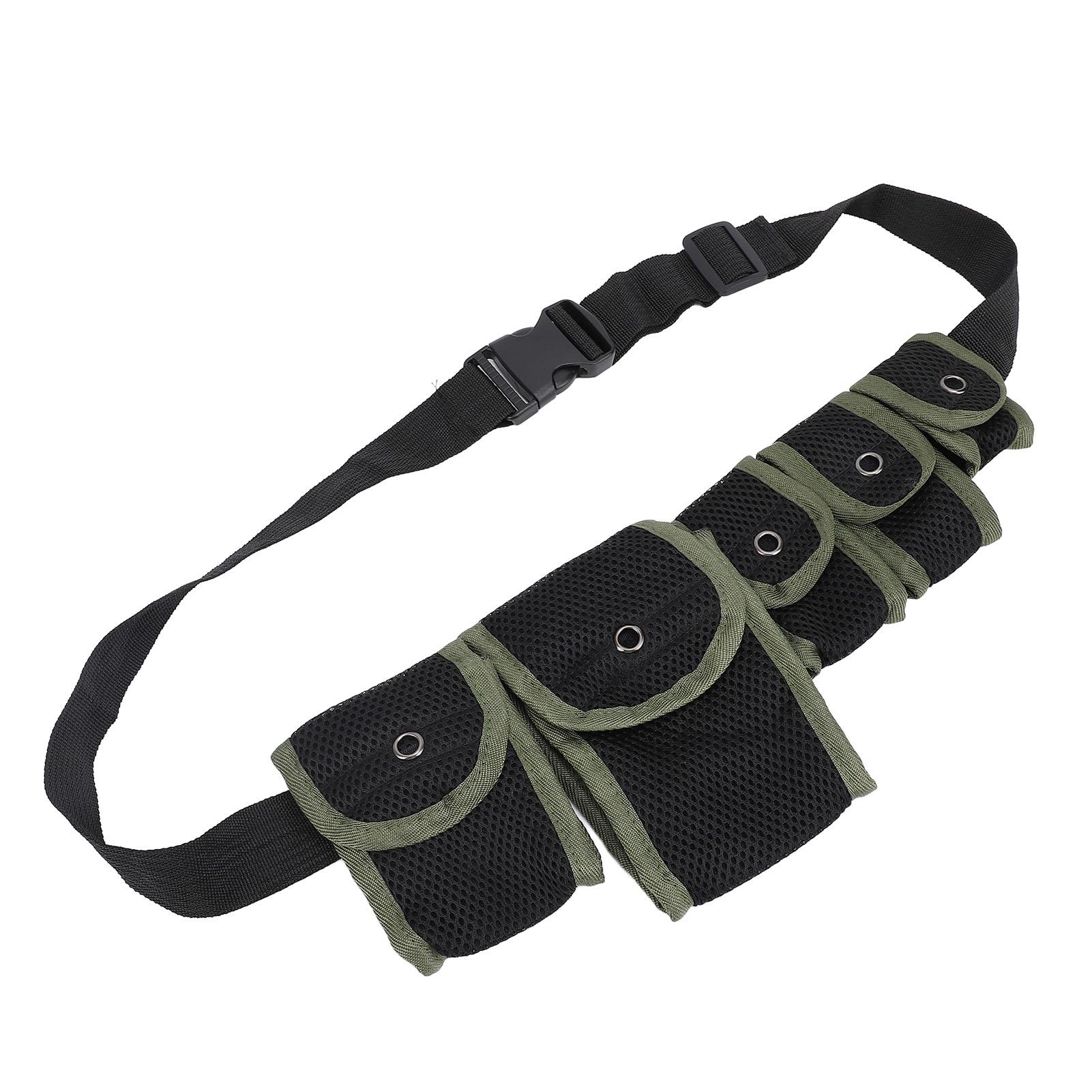 

Multi Pocket Chest Bag Men Women Shoulder Bag Waist Pack Small Sling Bag Multipurpose for Travel зелёный